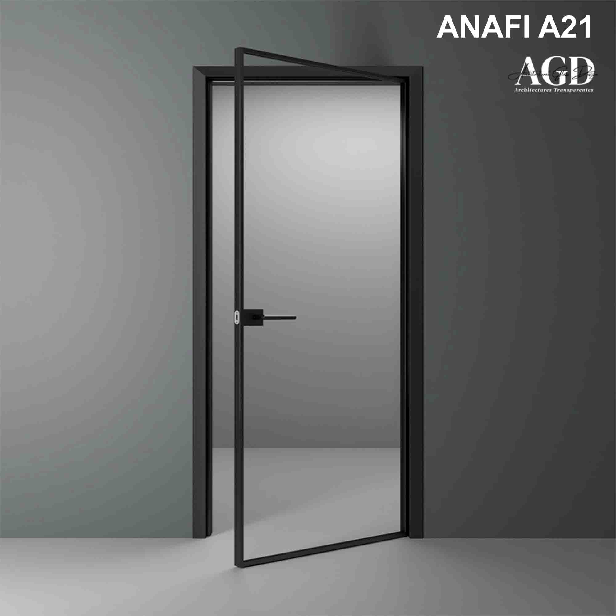 Porte en verre battante ANAFI A21